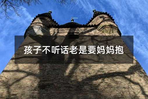 孩子不听话老是要妈妈抱