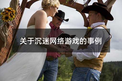 关于沉迷网络游戏的事例
