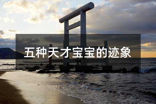 五种天才宝宝的迹象