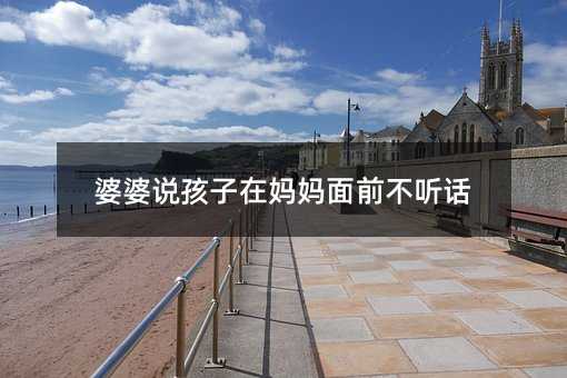 婆婆说孩子在母亲面前叛逆