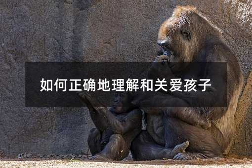 怎么样正确地理解和关爱孩子