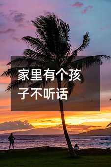 家有个孩子叛逆
