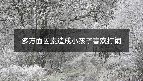 多方面原因导致孩子子喜欢打闹