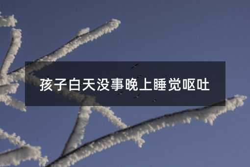 孩子白天没事晚上睡觉呕吐