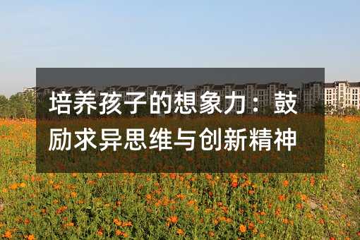 培养孩子的想象力:鼓励求异思维与创新精神