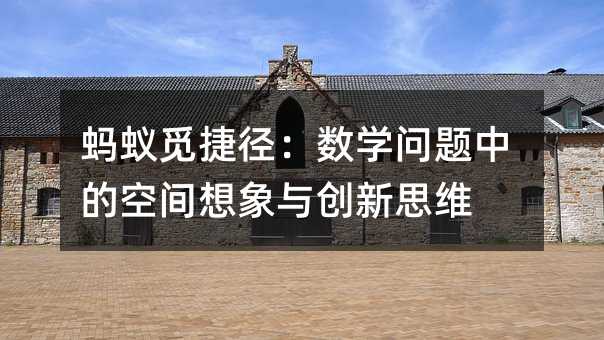蚂蚁觅捷径:数学问题中的空间想象与创新思维