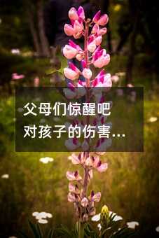 父母们惊醒吧 对孩子的伤害80%来自家庭