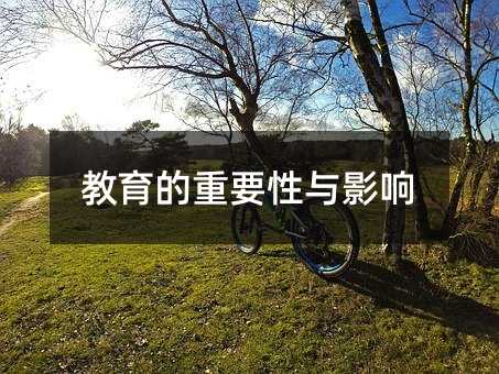 教育的重要性与影响