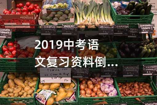 2019中考语文复习资料倒装句讲解