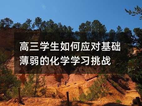 高三学生如何应对基础薄弱的化学学习挑战