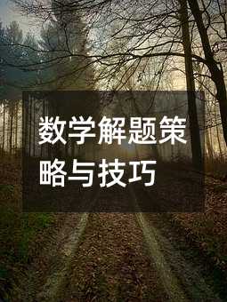 数学解题策略与技巧