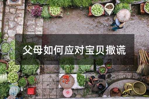 父母如何应对宝贝撒谎