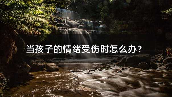当孩子的情绪受伤时怎么办?