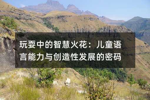 玩耍中的智慧火花:儿童语言能力与创造性发展的密码