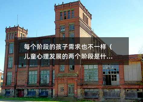 每个阶段的孩子需求也不一样(儿童心理发展的两个阶段是什么)