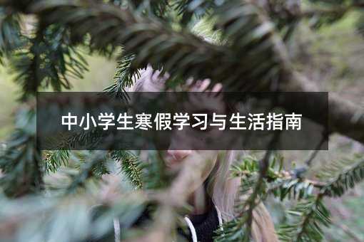 中小学生寒假学习与生活指南
