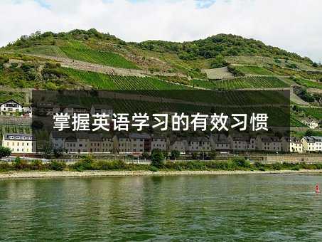 掌握英语学习的有效习惯