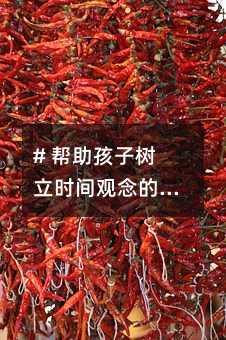 # 帮助孩子树立时间观念的五大绝招