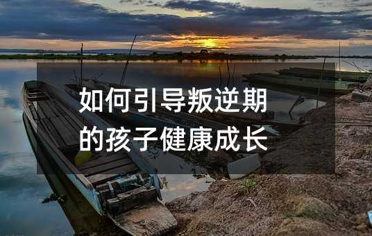 如何引导叛逆期的孩子健康成长