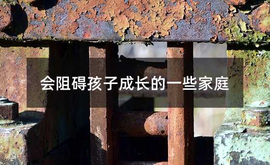 会妨碍孩子成长的一些家庭
