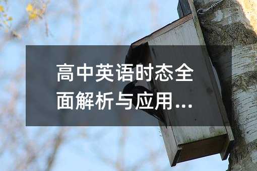 高中英语时态全面解析与应用指南