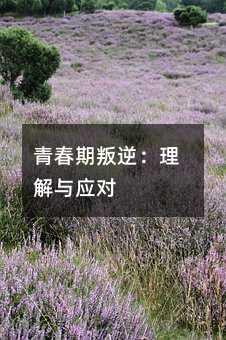 青春期叛逆:理解与应对
