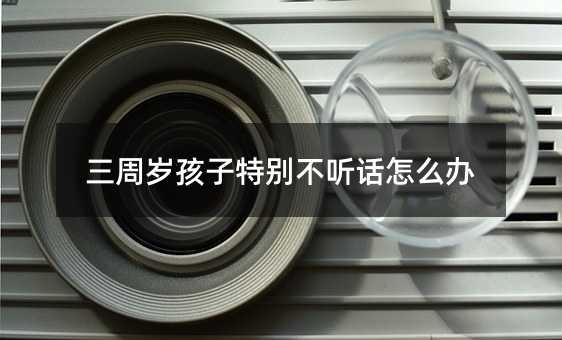 三周岁孩子特别不听话怎么办