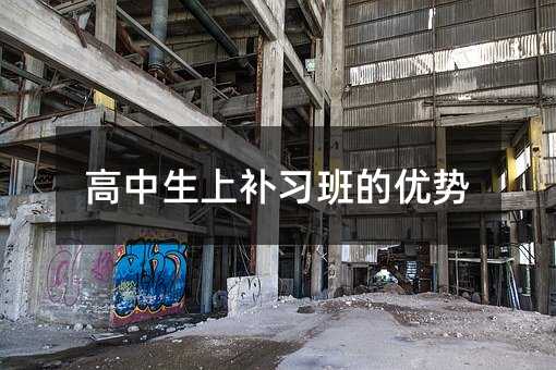 高中生上补习班的优势