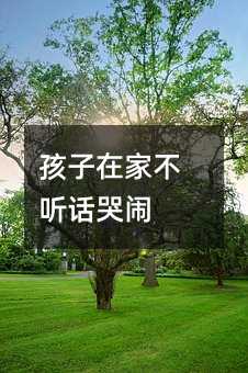 孩子在家不听话哭闹