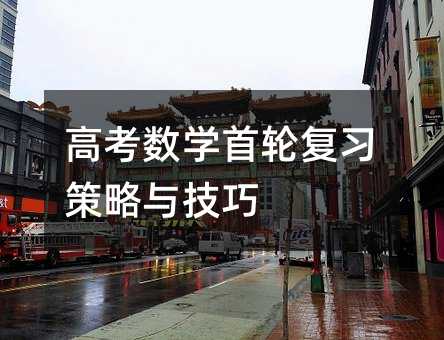 高考数学首轮复习策略与技巧
