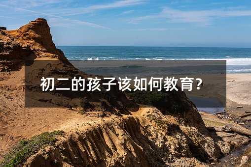 初二的孩子该如何教育?