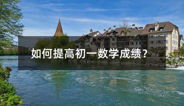 如何提高初一数学成绩?