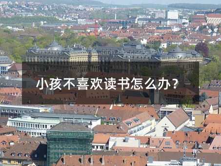 小孩不喜欢读书怎么办?