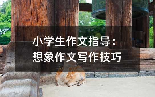 小学生作文指导:想象作文写作技巧