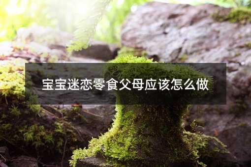 宝宝迷恋零食父母应该怎么做