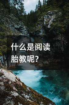 什么是阅读胎教呢？