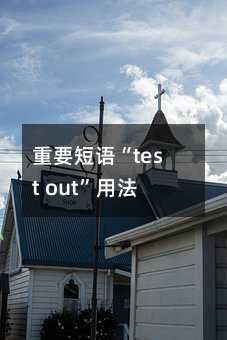 重要短语“test out”用法解析