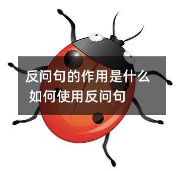 反问句的作用是什么 如何使用反问句