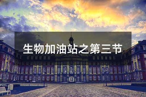 生物加油站之第三节