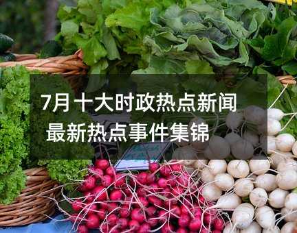 7月十大时政热点新闻 最新热点事件集锦
