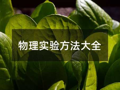 物理实验方法大全