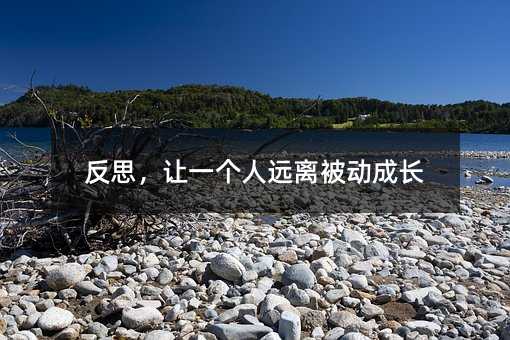 反思,让一个人远离被动成长