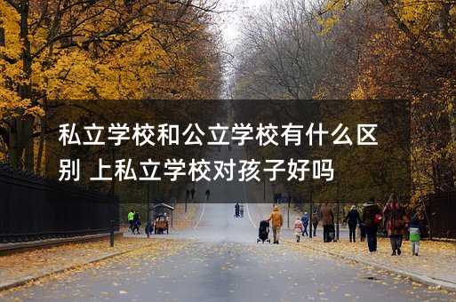 私立学校和公立学校有什么区别 上私立学校对孩子好吗