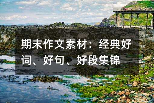 期末作文素材:经典好词、好句、好段集锦