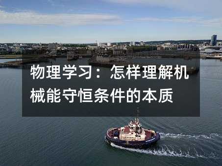 物理学习:怎样理解机械能守恒条件的本质