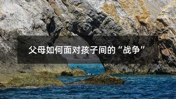 父母如何面对孩子间的“战争”