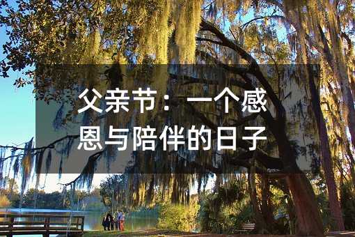 父亲节:一个感恩与陪伴的日子