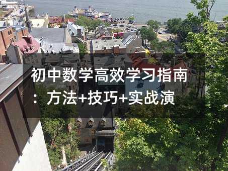 初中数学高效学习指南:方法+技巧+实战演练
