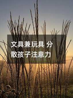 文具兼玩具 分散孩子注意力