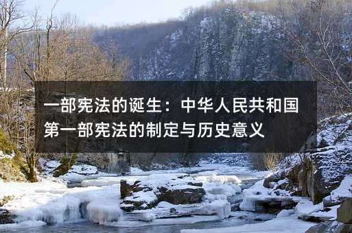 一部宪法的诞生:中华人民共和国第一部宪法的制定与历史意义